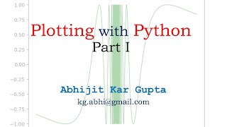 Plotting with Python Part I