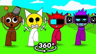 sprunki dance but Mix of Four | Incredibox Sprunki in 360º VR