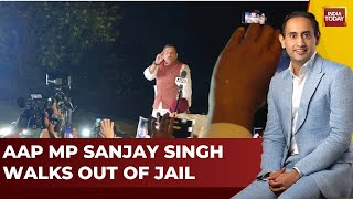 INDIA TODAY: Sanjay Singh Walks Out Of Tihar Jail | Sanjay Singh News | AAP News