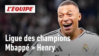 Ligue des champions : Kylian Mbappé plus fort que Thierry Henry ?