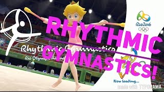 Mario and Sonic Rio 2016 Rhythmic Gymnastics Gameplay! Wii U