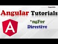 Angular Tutorial |How to Use *ngFor Directives in Angular |L07