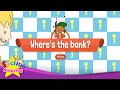 [Where]  Where's the bank? - Educational Rap for Kids - English song for Children