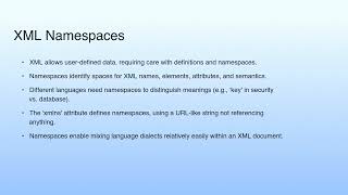 Long Summary | Cloud Computing XML Basics II