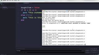 #8 Training your brain to be a developer - Booleans | Crystal Lang | #codingphase