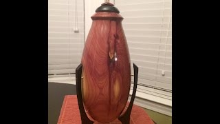 Wood turning hollow form vessel