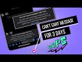 How To Fix You Can't Send Message Now/for 3 days Error on Messenger