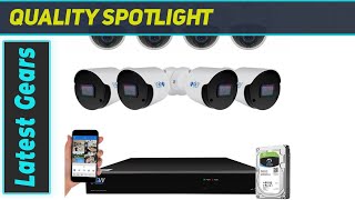 Advanced Security System with 4K AI Cameras - GW Security 8 Channel 12MP NVR UltraHD 4K