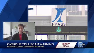 Overdue toll charges scam warning