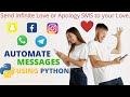 Automate messages || Hack social media ||Trick to impress || Using pyautogui in Python || Tech bio