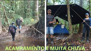 ACAMPAMENTO E PESCARIA COM MUITA CHUVA O DIA TODO