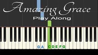 Amazing Grace: Play Along easy piano with backing track