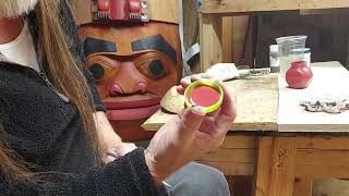 Painting Tlingit Mask