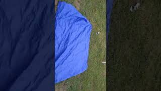 outdoor blue tarp from Walmart...