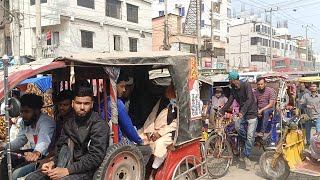 ময়মনসিংহ এখন দীর্ঘ যানজটের নগরী। traffic jam। Mymensingh। Railway।