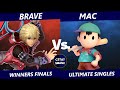 No Caps!! #11 - Brave (Shulk) vs MAC (Ness) Smash Ultimate Winners Finals