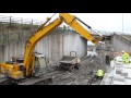 concrete pour at hartington spill weir