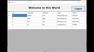 how to show data from sql database to Datagridview in vb.net |visual basic datagridview 2020