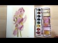 How to Draw and Paint an Iris with Watercolor