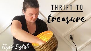 Thrift To Treasure | Light Up Your Life With Thrift | Up-cycled Project | Recycle | Boho Plant Room