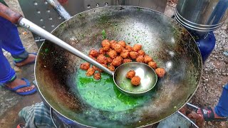 Chinese Manchurian in Green Palak Gravy || Delicious Street Food || Prime Restaurant , Surat City