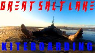 KiteBoarding on The Great Salt Lake, UT