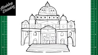 How to Draw St. Peter's Basilica