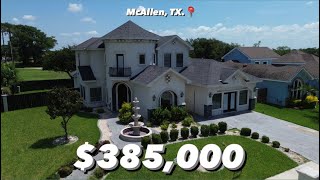 MCALLEN TX | $385,000 | 4 BEDS | 2 FLEX ROOMS | 2,995 SQ FT LIV | OUTDOOR KITCHEN | CONVERTED GARAGE