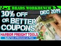 BEST Harbor Freight Coupons, CHRISTMAS DEALS & NEW TOOLS || December 2019