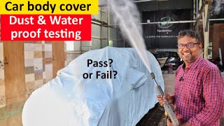 Car body cover waterproof - Is it really working? | Testing car body cover | Working? | Birla