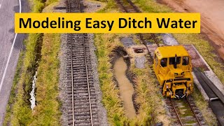 Achieving Simple Ditch Water Effects for the Model Railroad and Diorama | Boomer Diorama ~ # 324