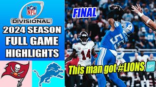 Tampa Bay Buccaneers vs Detroit Lions [FULL GAME] NFC Divisional | NFL Playoffs Highlights 2024