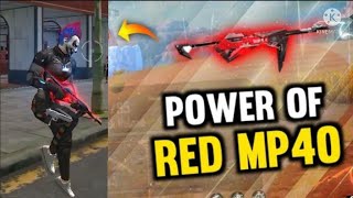 FREE FIRE POWER OF RED MP40 IS OP HEADSHOT \\ ITZ KRISH