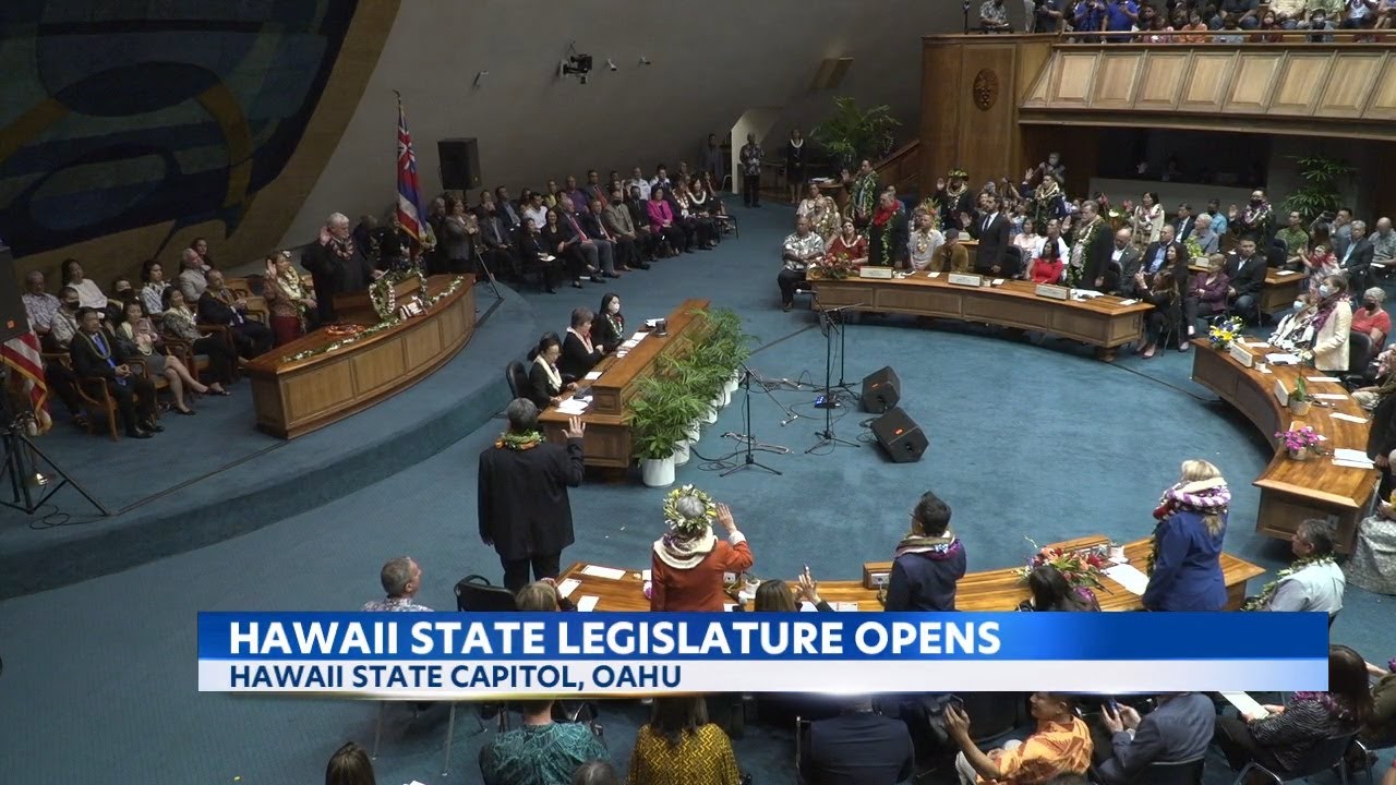 2023 Hawaii Legislative Session Kicks Off With Pageantry And Protests ...