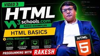 Video 3: HTML Basic Examples | Understand Document Structure, Tags, and Links | w3schools