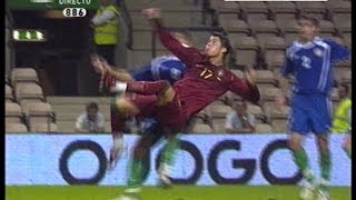 Cristiano Ronaldo disallowed super goal Portugal-Azerbaijan 07-10-2006