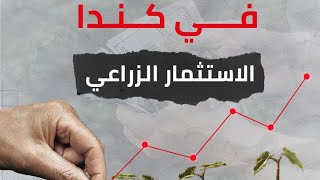 أفضل الاستثمارات في كندا، الاستثمار الزراعي