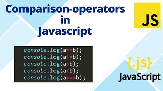 Comparison operators in javascript in hindi || Javascript tutorial for beginners - 8