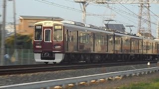 2015.10.24 阪急3300系3327F 準急梅田行き1300系1301F 準急河原町行き 摂津市駅～南茨木駅間 阪急電車 阪急電鉄