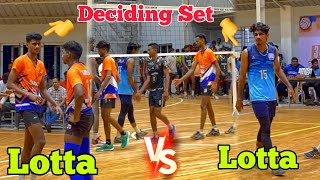 Deciding Set 💥 Vishnu \u0026 Lotta 🤩 DB Jain Vs SHC Tirupattur ✨ #volleyball #volleyballmatch #lotta