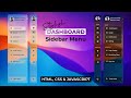 Responsive Side Navigation Bar in HTML CSS And JavaScript | Dashboard Sidebar Menu