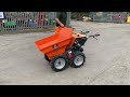 2021 belle bmd300 4wd petrol pedestrian dumper c w flat bed unused