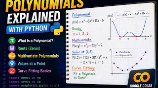 Polynomials explained in Malayalam With Python ||Roots,Multivariate,Evaluate,Math,Intro to analytics