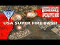 USA SUPER FIRE BASE! Command and Conquer Generals Zero Hour 2024 APOCALYPTIC MOD