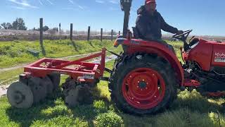 Nos trajeron el tractor al rancho