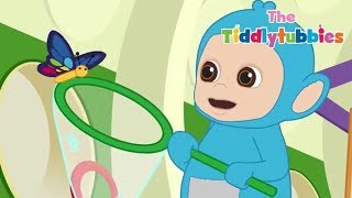 Teletubbies ★ NEW Tiddlytubbies 2D Series! ★ Episode 7: Runaway Butterfly ★ Cartoons for Kids