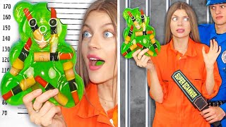 15 Ways to Sneak Makeup in Jail! * GIANT GUMMY BEAR* Funny Situations & DIY Ideas by Mariana ZD