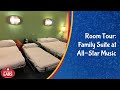 Full Room Tour of Disney's All-Star Music Family Suite that Sleeps 6