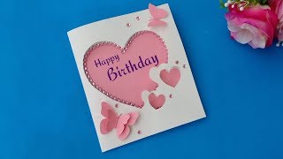 How to make Butterfly Birthday Card // Handmade easy card Tutorial