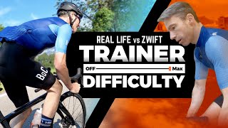 Zwift Trainer Difficulty vs Real Life - When it Matters ! Experiment Comparing Indoors vs Outdoors